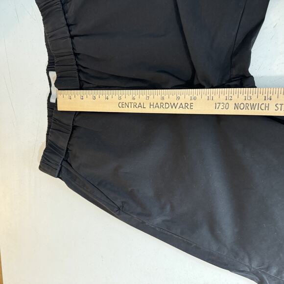 Everlane Cotton Poplin Pull On Wide Leg Pants Sz 8 Black Stretch Quiet Luxury - Picture 10 of 13
